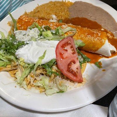 Make Your Own Combo   Pick 2 : tostada and burrito