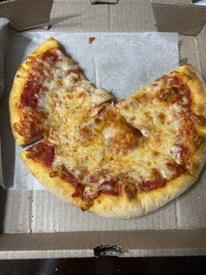 Personal cheese pizza