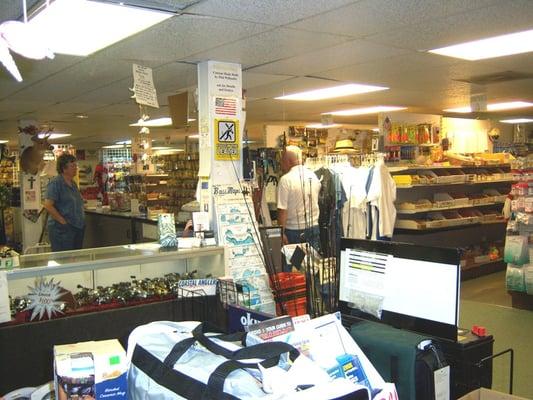 Inside store