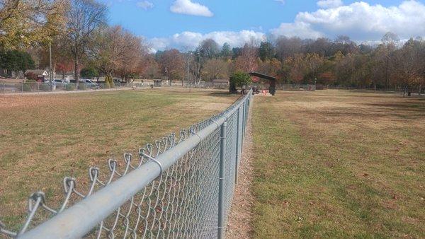 Big dog park on the right little one on the left