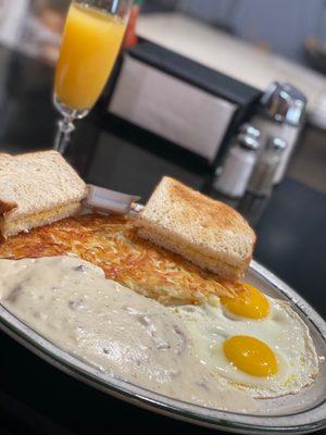 Chicken Fried Steak Breakfast