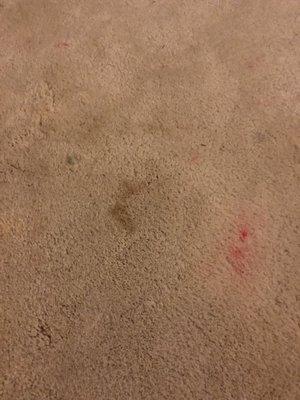 A stain left behind by Goodson.