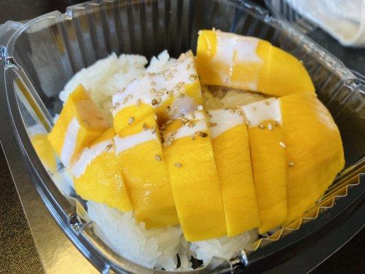 Sticky rice and mango! Sooo good