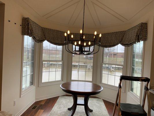 Custom Hunter Douglas Roman valance