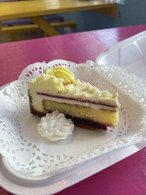 Raspberry lemon cake