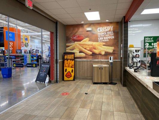 Burger King inside Walmart's