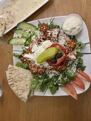 Chicken shawarma salad