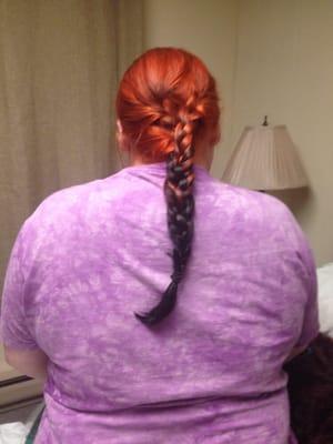 I braided my ombré and it looks fantastic