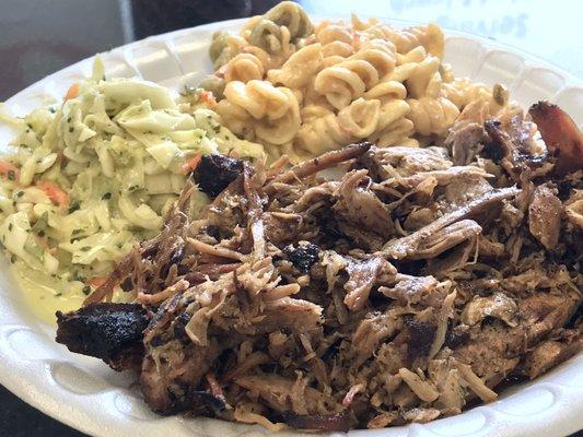 Pulled Pork with Coleslaw & Pasta Salad