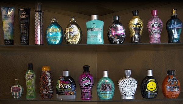 We have many of the top varieties of oils and lotions for sale. We're happy to offer advice as to which is best for you!