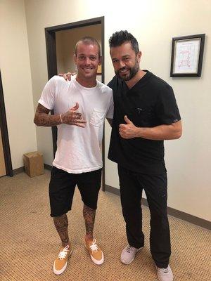 great to see one of my favorite patients- RYAN SHECKLER- thanks for taking time from your very busy schedule to visit our office!