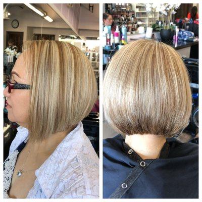 Highlights /color and hair cut