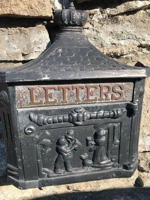 We repaired the lock on this beautiful antique postal mailbox