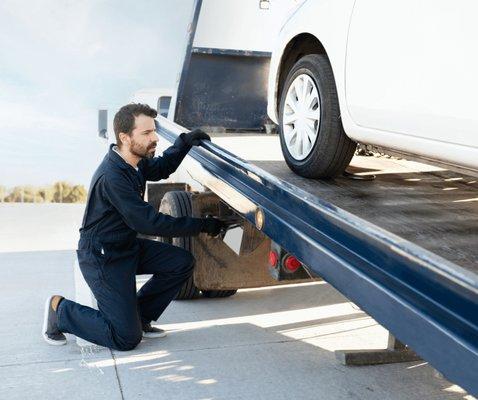 Flatbed Tow Truck