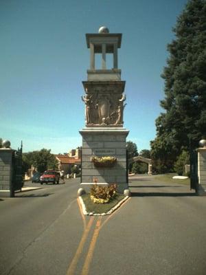 Gate/entrance to the cemetery