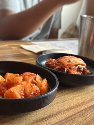 Banchan!! Kimchi was amazing!