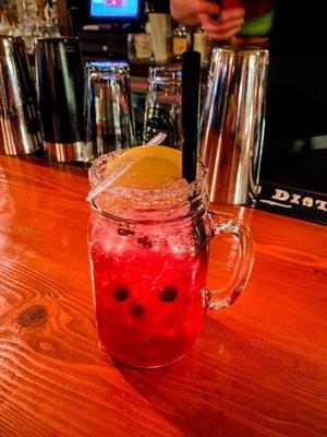 Huckleberry cocktail