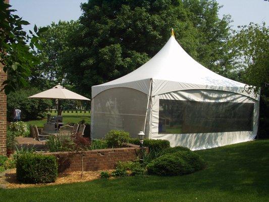 20x20 Frame Tent Great for Backyard Parties!