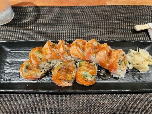 Salmon aburi