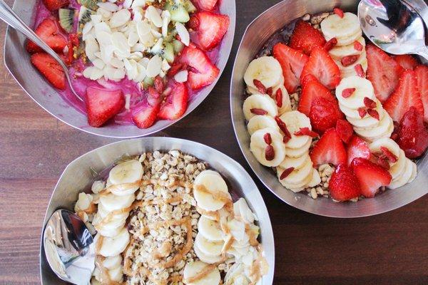 Dragon Bowl, Nutty Bowl, Vitality Bowl