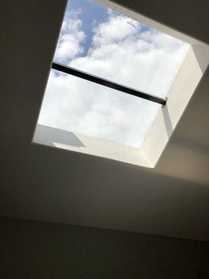 Inside skylight picture.  We also replace skylights. Skylight replacement experts.