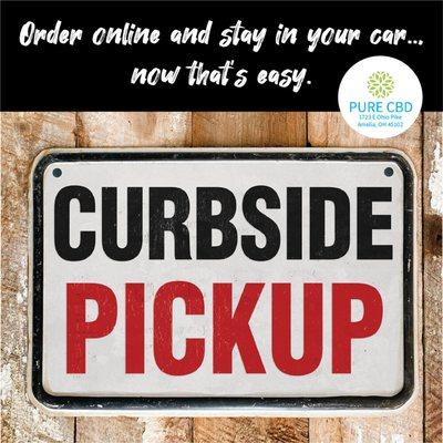 We know things out there are a little UNeasy so we want to make sure your experience at Pure CBD is SUPER easy... Order curbside today