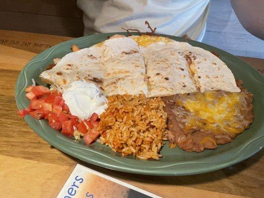 Shrimp quesadilla