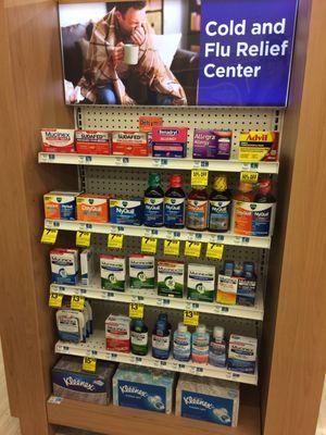 Nice selection of NyQuil and Mucinex