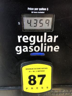 8/10/24: $4.359/gallon