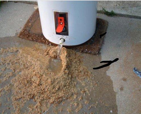 This is why you should drain your water heater annually.