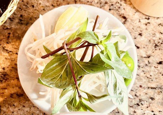 Condiments for Pho