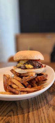 Classic Double Cheeseburger and Fries