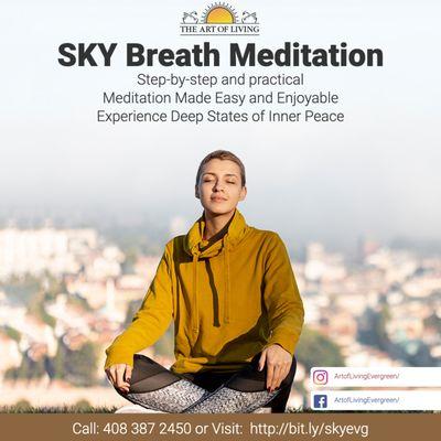 SKY Breath Meditation at more than 50% off. Register @ http://bit.ly/skyevg