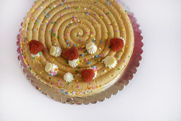 Birthday Macaron Cake gluten free, serves 10