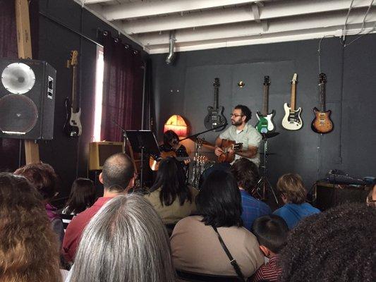 Recital 2017 at the Open Matt with Gwen Sullivan on guitar.