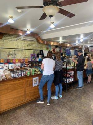 Ice cream side also long lines