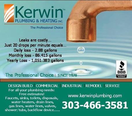 Water Leaks are Costly!