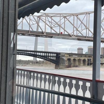 View of the arch from the boat