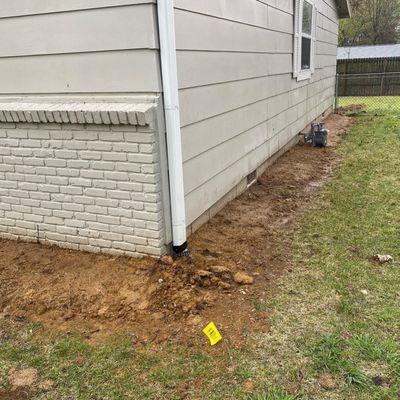 French drain installed