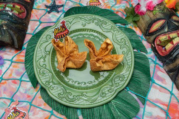 Crab Rangoons, order sizes are 3 piece or 6 piece.