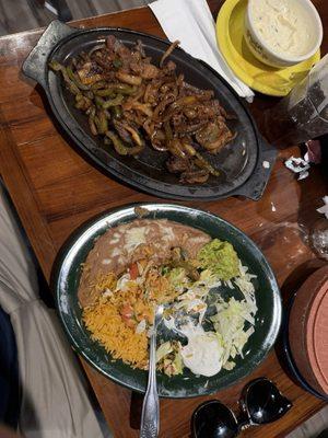 Steak fajitas