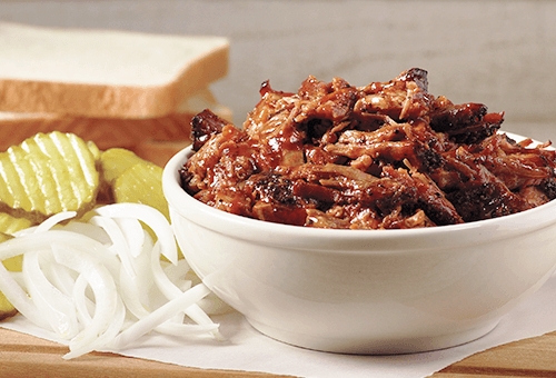 Sauced, chopped Natural brisket