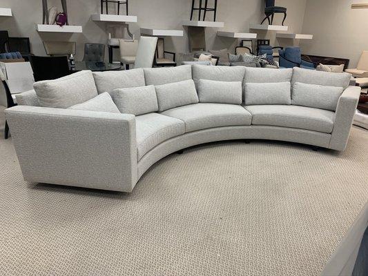 Custom curved sofa.