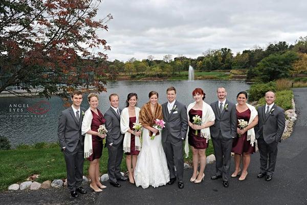 Esplanade Lakes by Doubletree wedding photos by Angel Eyes Photography