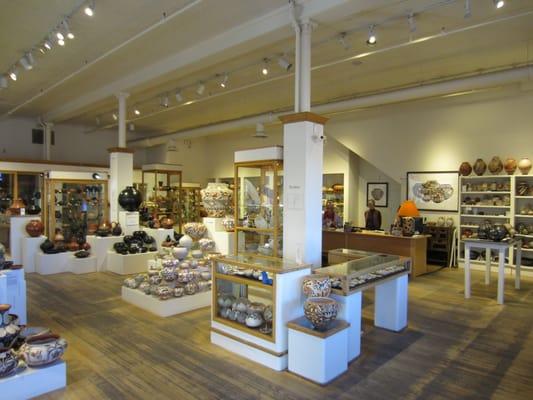 The Acoma pottery section