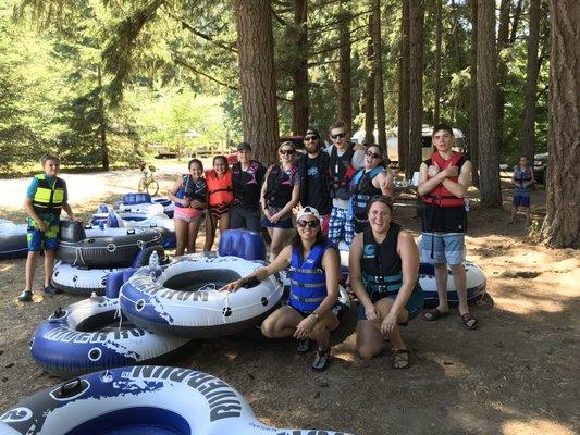 Rafting down the Clackamas