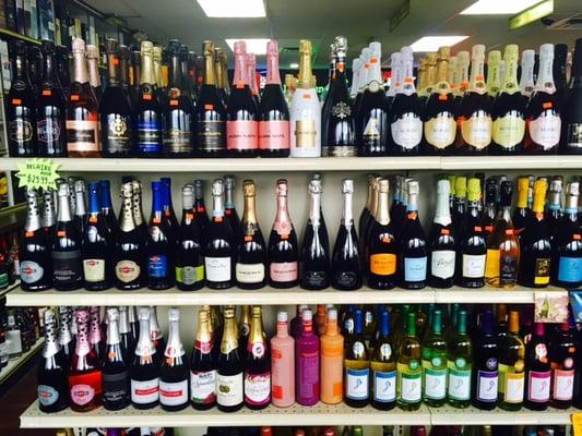 Wide Variety of Bruts and Prosecco to choose from!