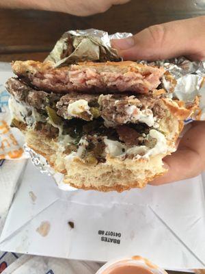 Spicy Ranch Popper Burger