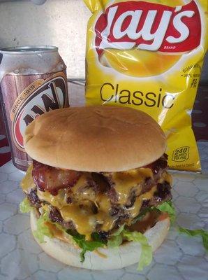 Double bacon cheeseburger