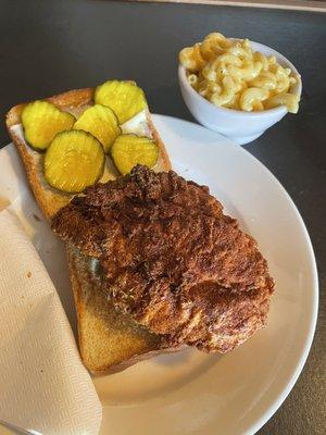 Nashville hot chicken sandwich, "hot" flavor